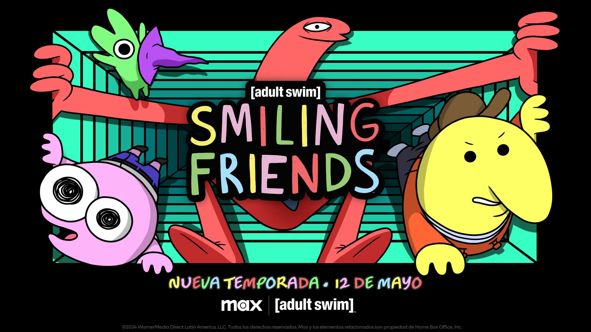La segunda temporada de SMILING FRIENDS llega en Max y Adult Swim!